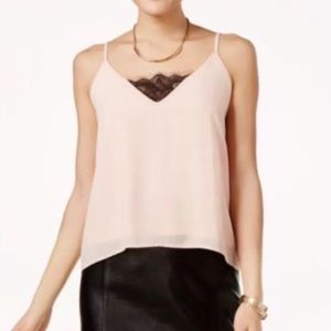 Lily Black (NEW) Juniors Lace-Trim Top Size S